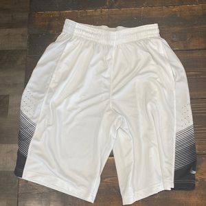 White Nike Elite Shorts
